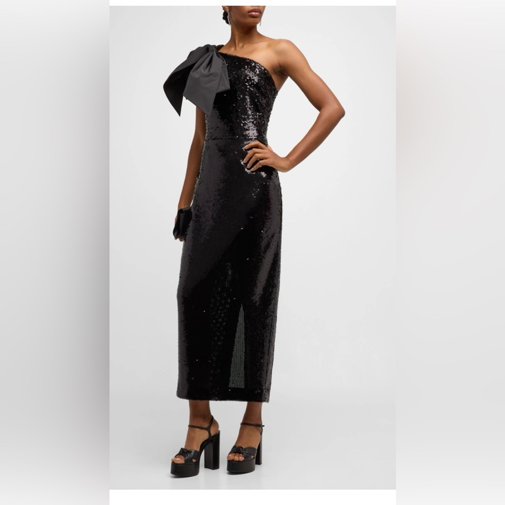 Veronica Beard Black Sequin Dress "Bader"